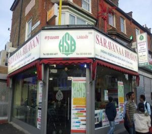 Exterior at Saravana Bhavan in East London