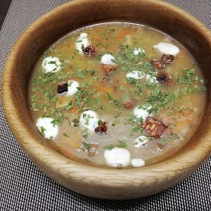 Żurek z wędzonym Tempehem  at Chwast Prast in Torun