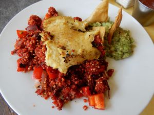 incredibly tasty, SUCH flavor at Vgan111 in Morelia