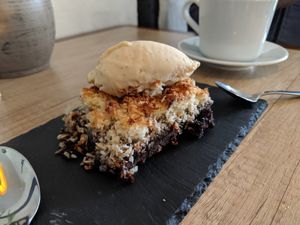 Chocolate mud pie at The Herbivore  in Lund