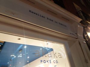 Shop front at Akaka Poke in Dublin