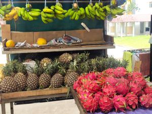 Fresh whole fruits at Teow Hong Fruit Store in Northeast Singapore