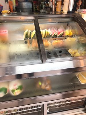 Fresh cut fruits at Teow Hong Fruit Store in Northeast Singapore