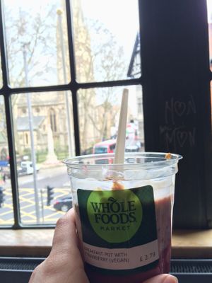 Breakfast with a lovely view! at Whole Foods Market - Kensington High St in West London