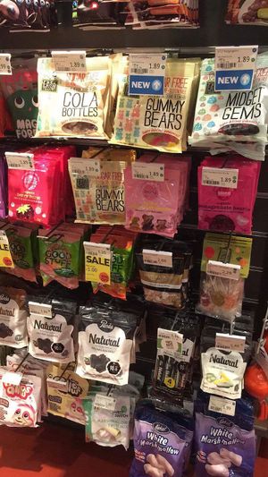 some sweet selection in Camden store at Whole Foods Market - Kensington High St in West London