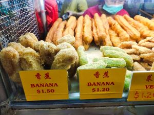 Banana fritters at My Yammy Bites in Northeast Singapore
