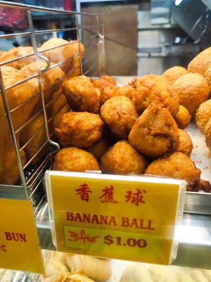 Banana balls at My Yammy Bites in Northeast Singapore
