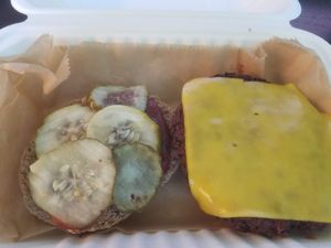 value cheeseburger at Down to Earth - Store and Deli in Honolulu