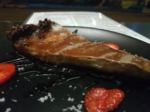 Peanut butter banana fudge at Bodhi Greens in Arambol