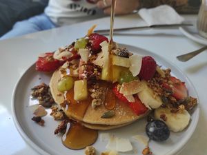 Vegan pancake at Maria Limão in Lisbon