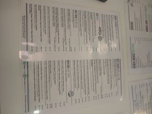 Menu part 1 at Maria Limão in Lisbon