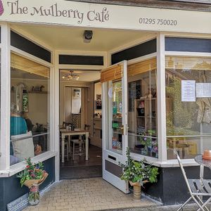 Front of cafe at The Mulberry Cafe in Banbury