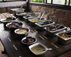 All you can eat Buffet on every Sunday at 1pm. International dishes, and everything is vegan! at Cafe Compassion at Hostel La Tortuga  in Ayampe