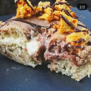 Double Cream filled at Doughliciousss in Oldham