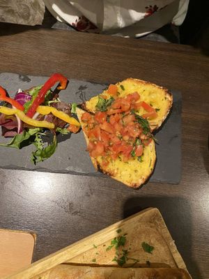 Vegan Bruschetta  at La Caverna in Dublin