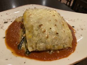 Lasagne  at La Caverna in Dublin
