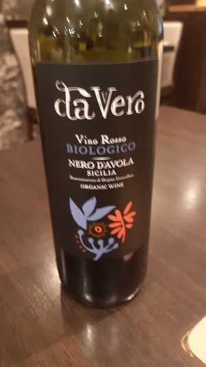 Vegan wine at La Caverna in Dublin