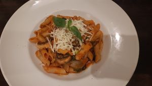 Pasta dish with a mix of vegetables - really tasty at La Caverna in Dublin