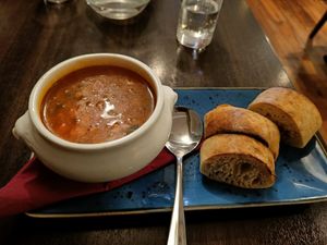 Minestrone soup at La Caverna in Dublin