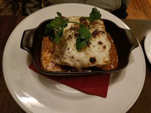 Lasagna at La Caverna in Dublin