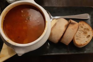 Minestrone soup at La Caverna in Dublin