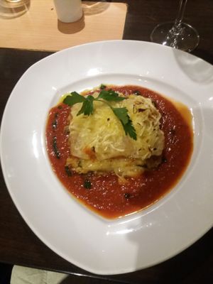 Vegan Lasagne at La Caverna in Dublin