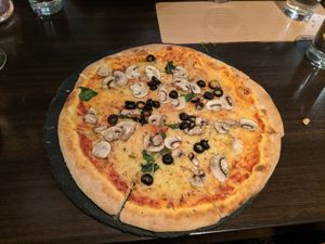 Best vegan pizza I've ever had! at La Caverna in Dublin