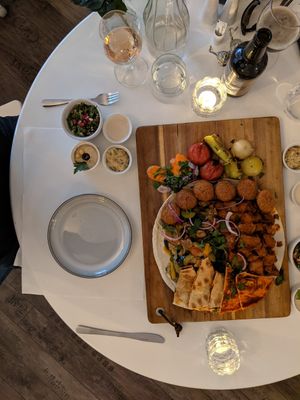 Veganske platter at Det Arabiske Køkken in Esbjerg