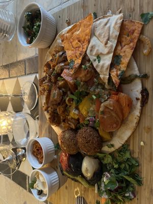 Vegan platter   at Det Arabiske Køkken in Esbjerg
