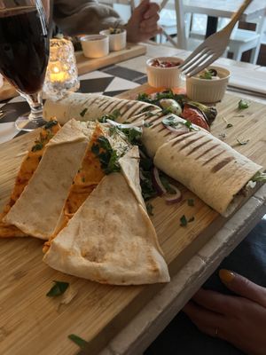 Falafel platte (vegan version uden youghurt)  at Det Arabiske Køkken in Esbjerg