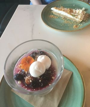 Eton mess and cheesecake  at Twelve Eatery in Bournemouth