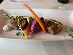 Jackfruit and Lentil Terrine  at Twelve Eatery in Bournemouth