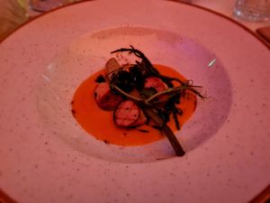 Scallops starter at Twelve Eatery in Bournemouth