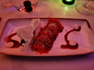 Sashimi starter at Twelve Eatery in Bournemouth