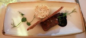 Lentil terrine starter, absolutely gorgeous  at Twelve Eatery in Bournemouth