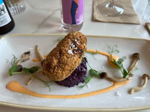 Lentil Croquette  at Twelve Eatery in Bournemouth
