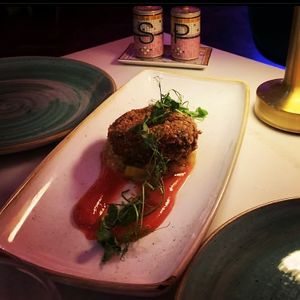 Spicy guava and seaweed cake  at Twelve Eatery in Bournemouth