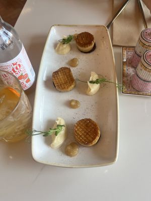 Scallops on black pudding…mind blowing  at Twelve Eatery in Bournemouth