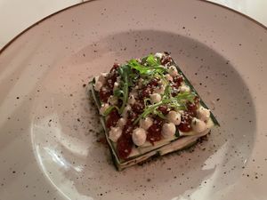 Mediterranean raw lasagne  at Twelve Eatery in Bournemouth