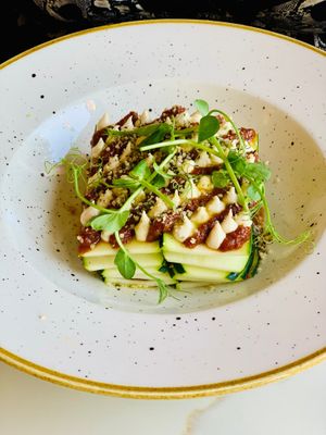 Raw Vegan Lasagne at Twelve Eatery in Bournemouth