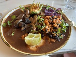 Mushroom mole poblano   at Twelve Eatery in Bournemouth