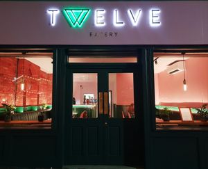 Amazing sign at Twelve at Twelve Eatery in Bournemouth