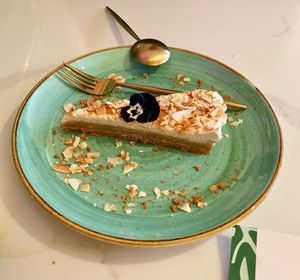 Dulce de leche cheesecake.  at Twelve Eatery in Bournemouth