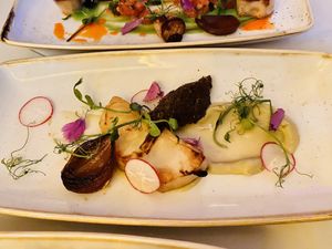 Smoked celeriac  at Twelve Eatery in Bournemouth