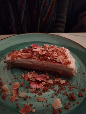 Vegan cheesecake at Twelve Eatery in Bournemouth
