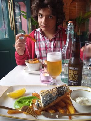 "stop taking photos of me, mom! Just let me eat 😁🥰 at Twelve Eatery in Bournemouth