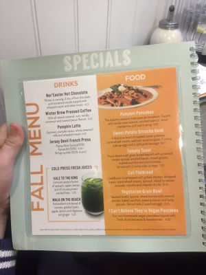 Menu at Turning Point in Lawrence Township