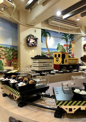 Food train!  at Fondu - 有哆創意蔬食洋食館 in Taipei