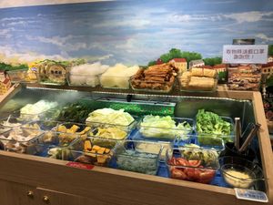 salad bar  at Fondu - 有哆創意蔬食洋食館 in Taipei
