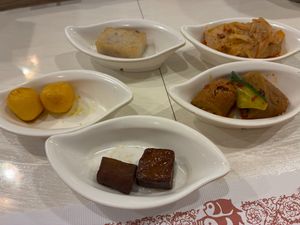 Ready to eat items from the train at Fondu - 有哆創意蔬食洋食館 in Taipei